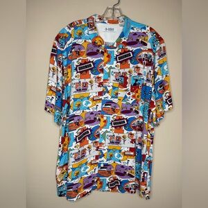 Original Penguin Jethro Haynes Button Down Shirt Short Sleeve Size Large